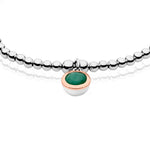 May Birthstone Silver and Emerald Affinity Bracelet