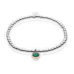 May Birthstone Silver and Emerald Affinity Bracelet