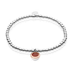 July Birthstone Silver and Carnelian Affinity Bracelet