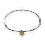 August Birthstone Silver and Peridot Affinity Bracelet