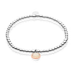 Birthstone Silver and Fire Opal Affinity Bracelet – October