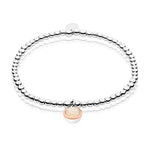 October Birthstone Silver and Fire Opal Affinity Bracelet