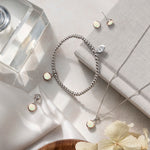 October Birthstone Silver and Fire Opal Pendant