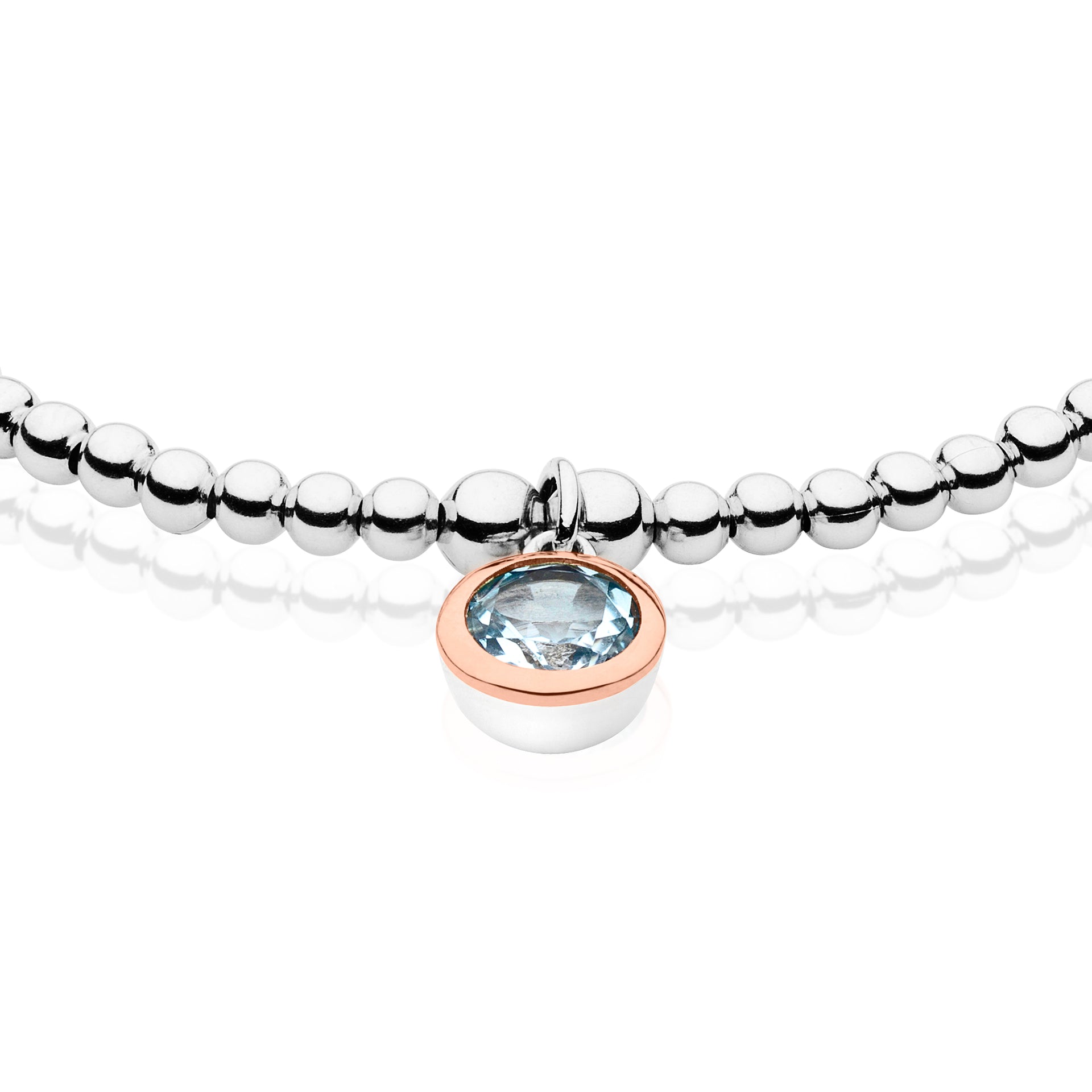 December Birthstone Silver and Blue Topaz Affinity Bracelet