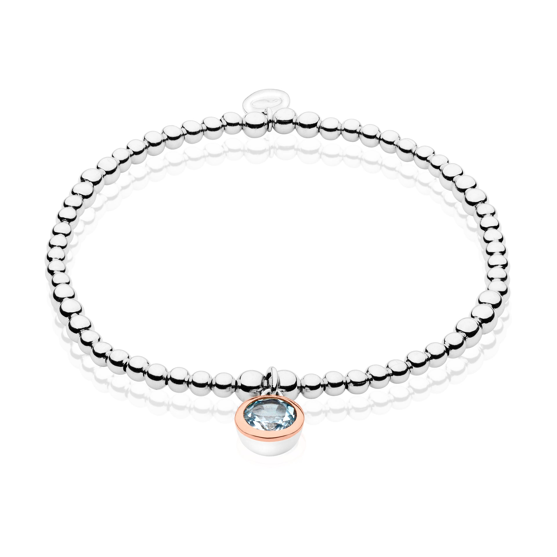 December Birthstone Silver and Blue Topaz Affinity Bracelet