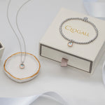 December Birthstone Silver and Blue Topaz Affinity Bracelet