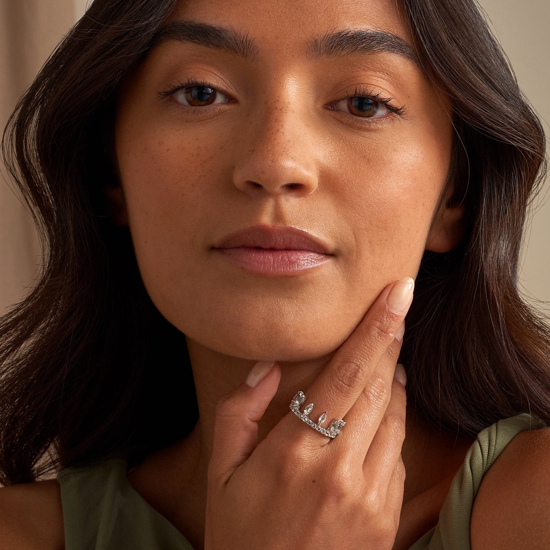 Clogau® Celebration Sterling Silver Crown Ring with Topaz