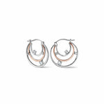 Awyr Y Nos Silver Hoop Earrings