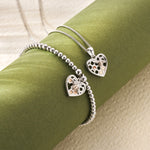 Honey Bee Honeycomb Heart Pendant