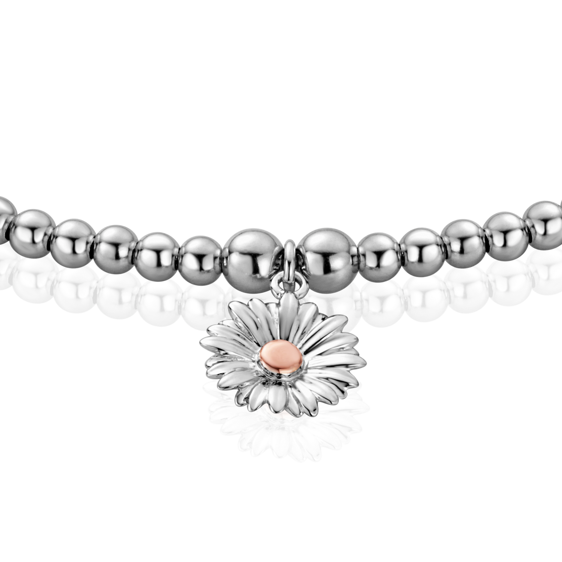 Daisy Silver Affinity Bead Bracelet