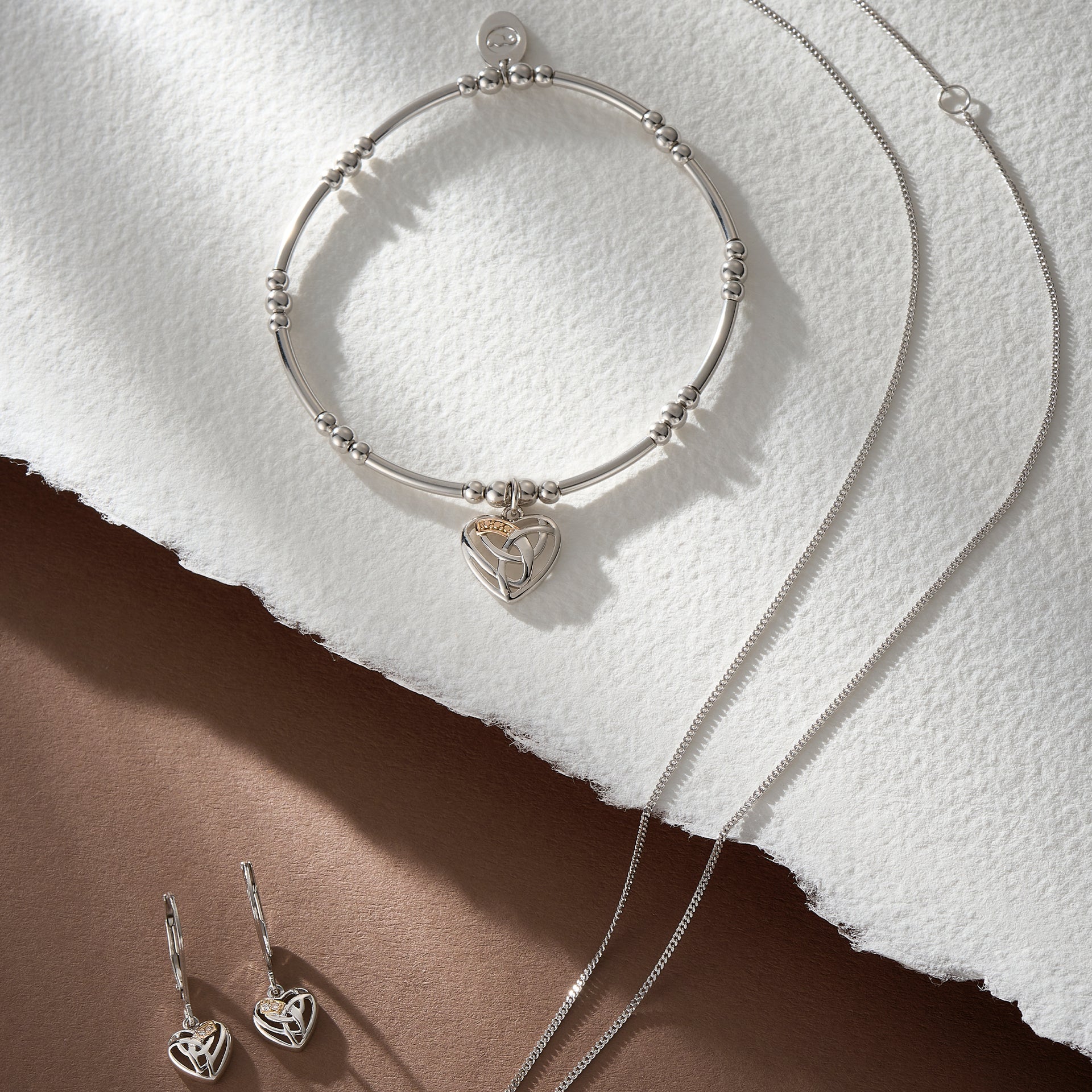 Hearts Entwined Silver Affinity Bracelet