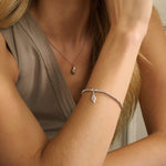 Nature's Wonder Sterling Silver Seashell Affinity Bracelet with Topaz