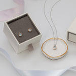 December Birthstone Silver and Blue Topaz Earrings