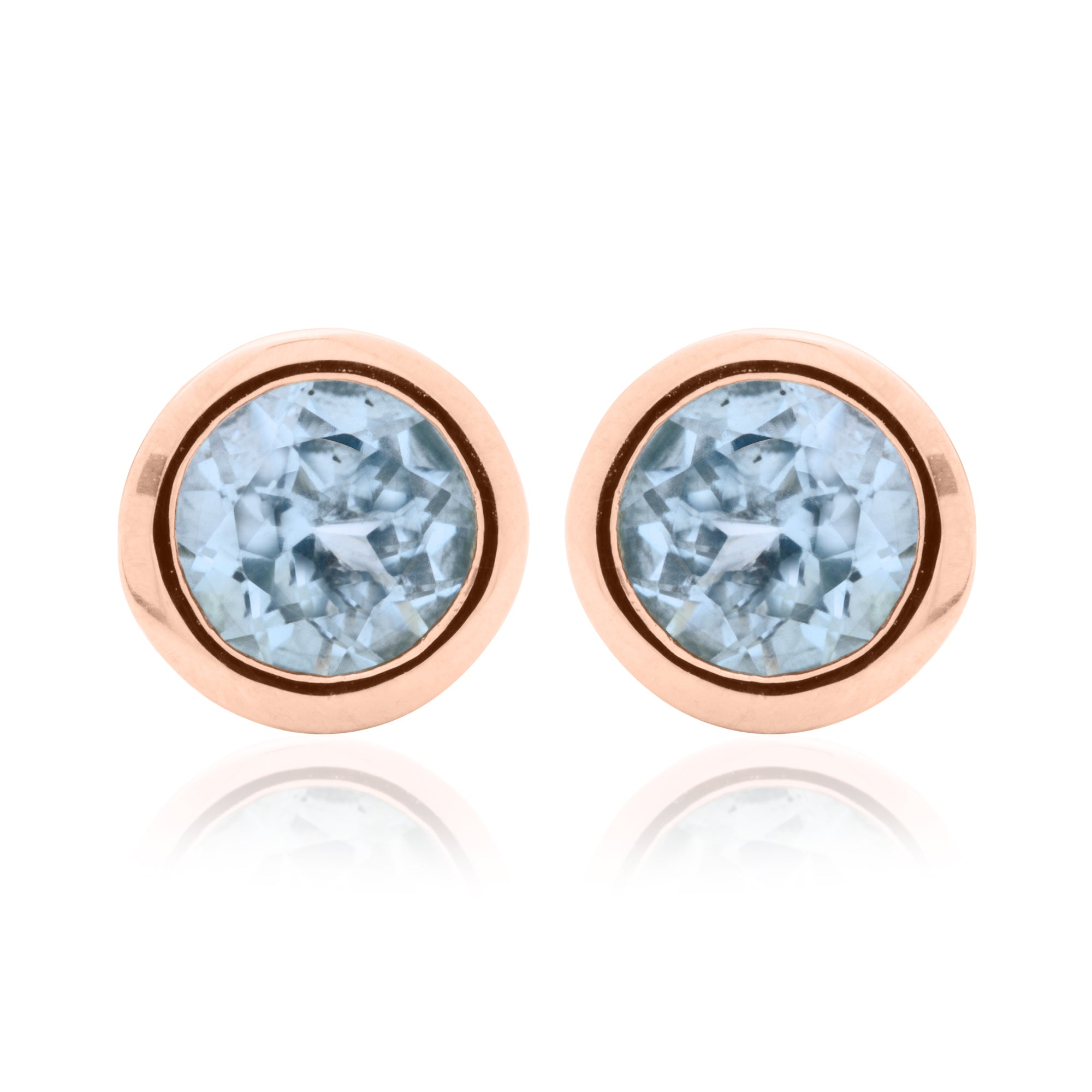 March Birthstone Silver and Aquamarine Earrings Clogau Outlet