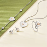 Cariad® Heart Stud Earrings