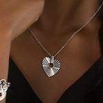 Cariad Horizon Heart Pendant