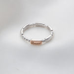 Cariad® Morse Code Silver Ring