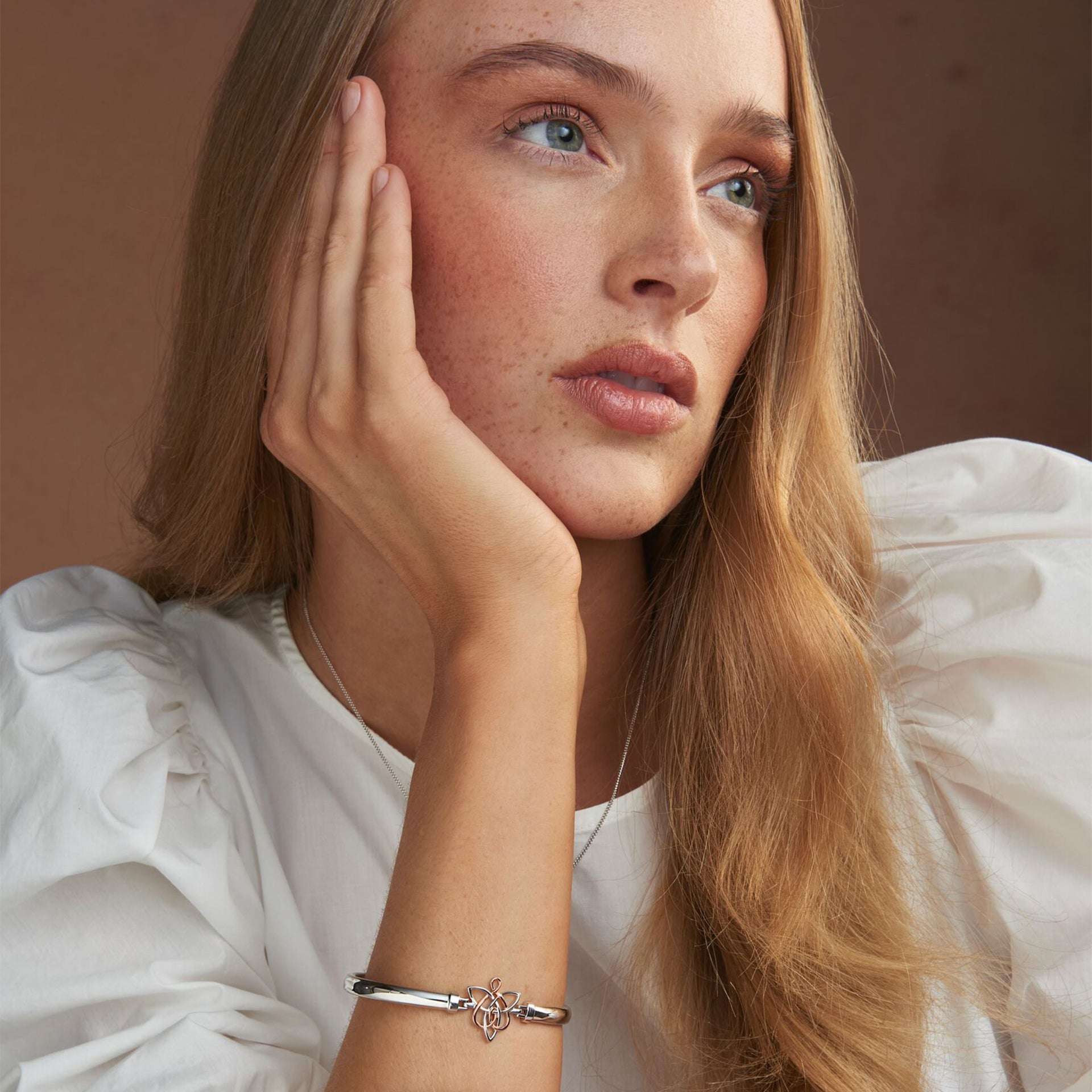 Fairies of the Mine Silver Bangle