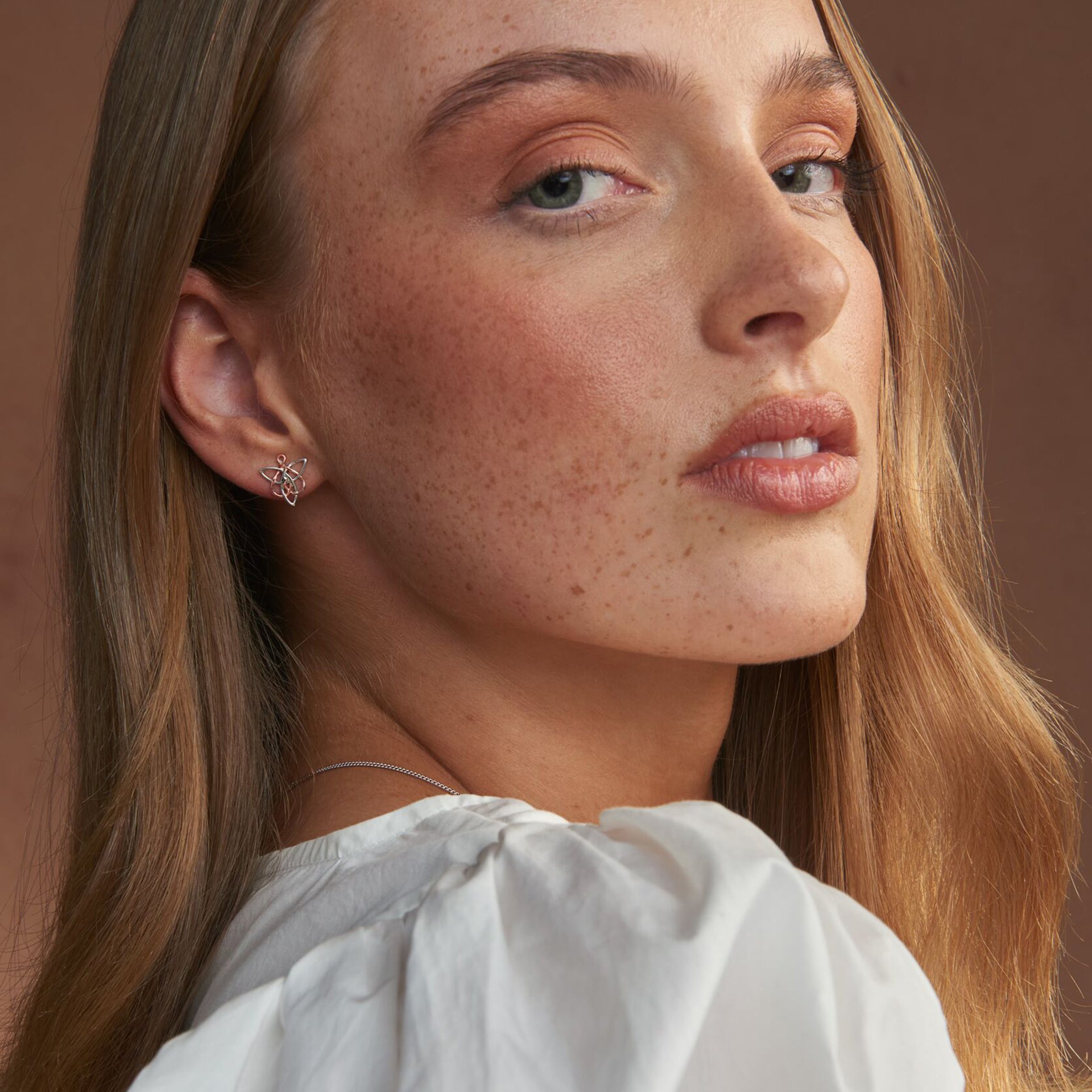 Fairies of the Mine Silver Stud Earrings