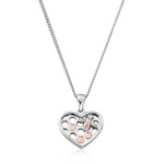 Honey Bee Honeycomb Heart Pendant