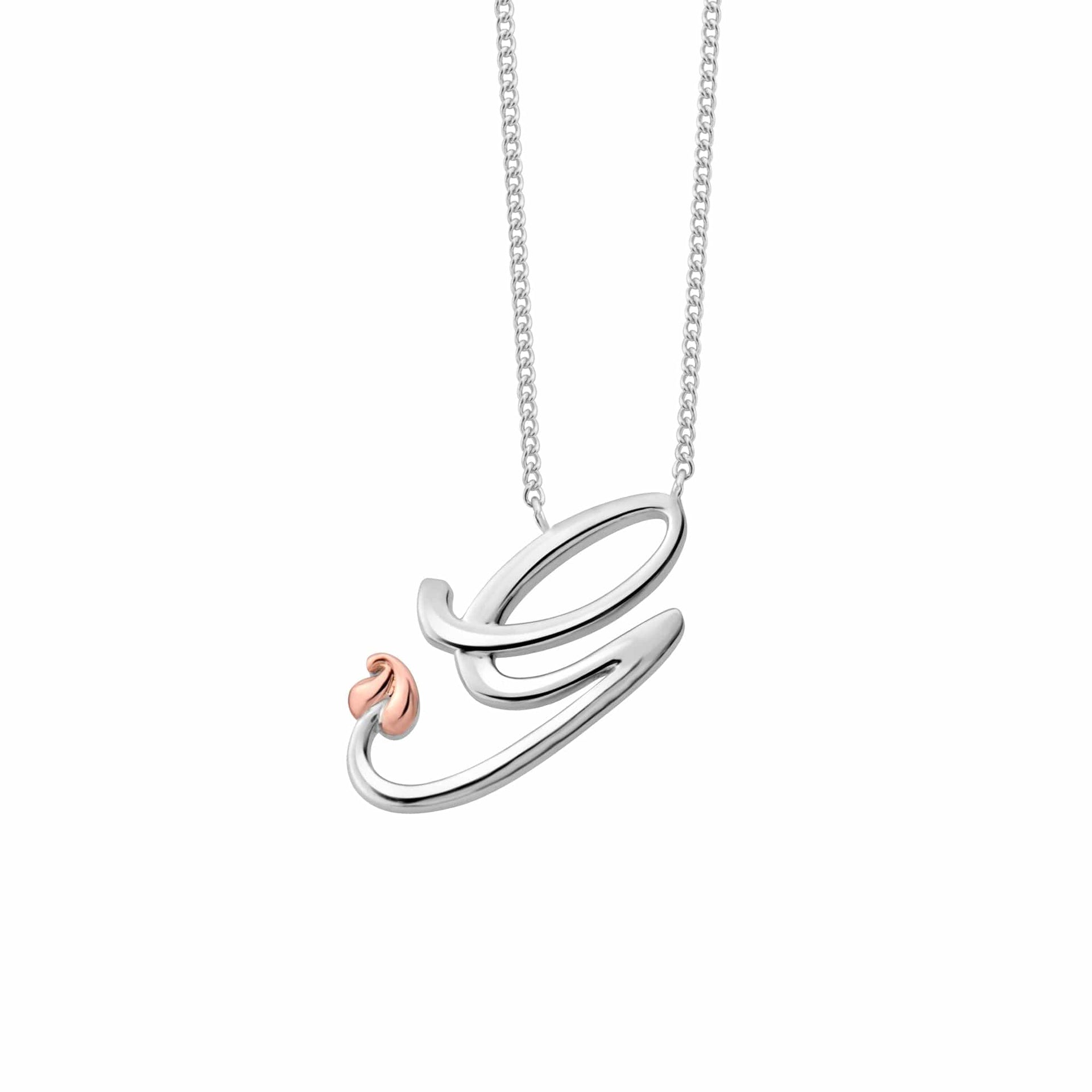 Tree of Life® Initials Silver Necklace - Letter G