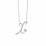 Tree of Life® Initials Silver Necklace - Letter X