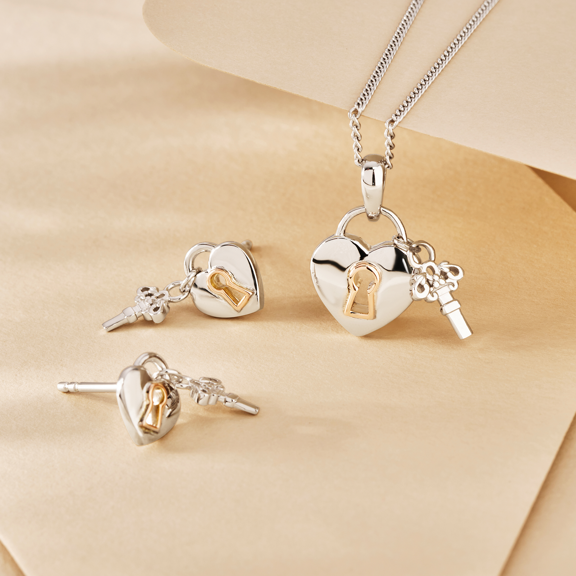Lock & Key Pendant