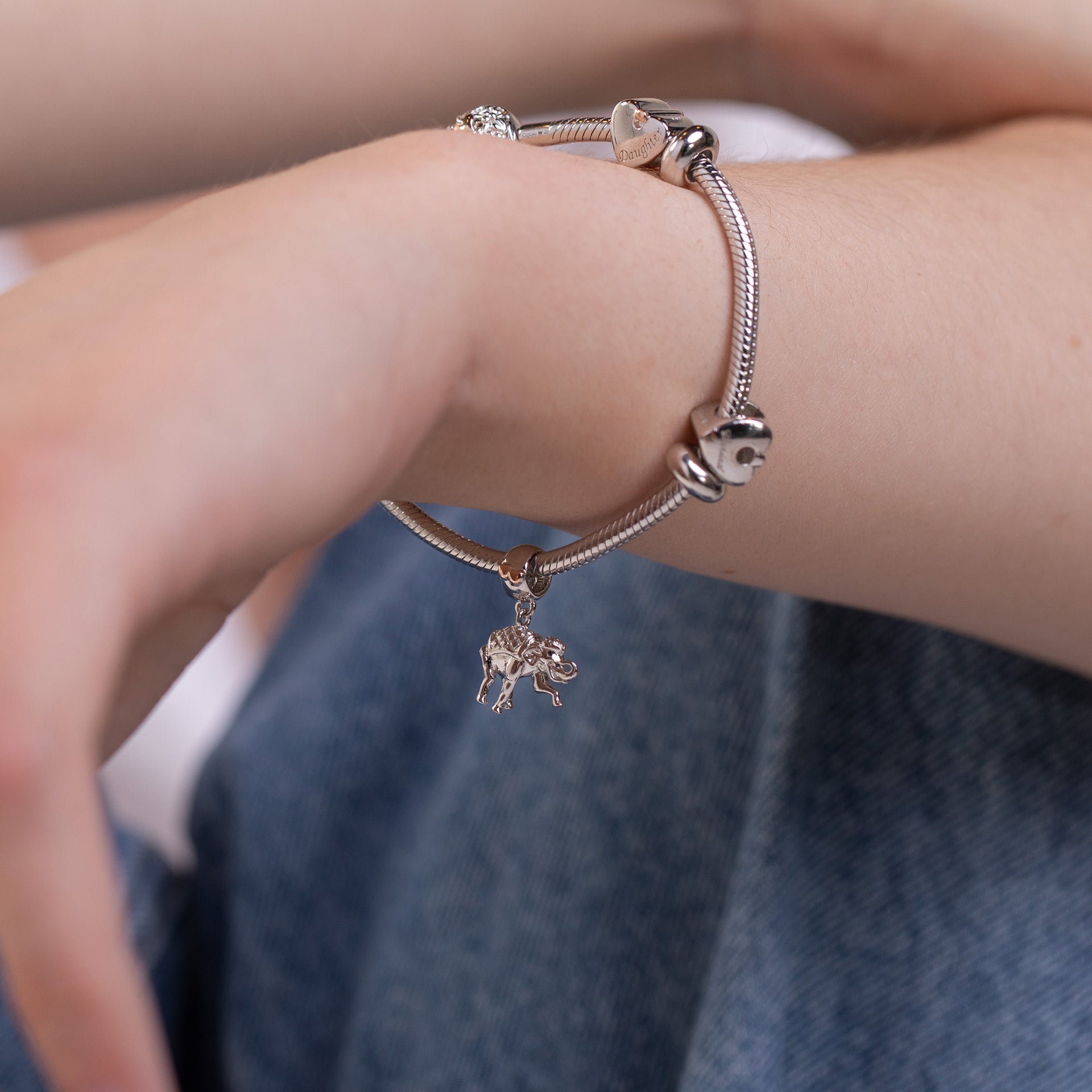 Silver Elephant Milestones® Bead Charm