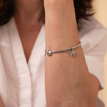 Tree of Life® Bow White Topaz Milestones Bead Charm