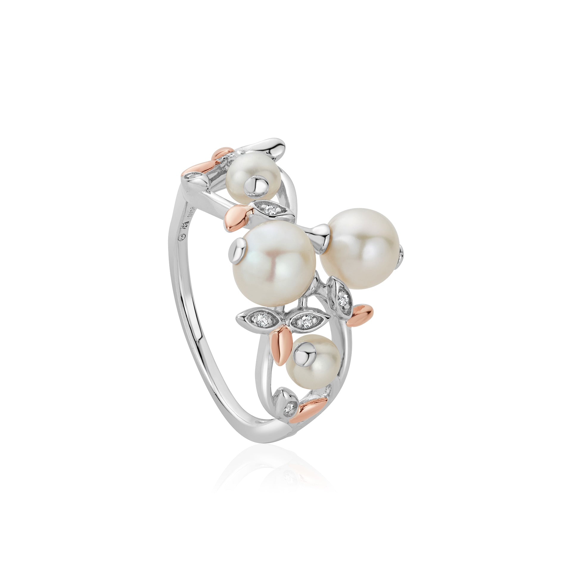 Lily of the Valley Silver and Pearl Ring