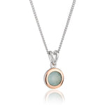 Birthstone Silver and Agate Pendant – September