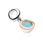 Milestones® Birthstone Silver and Agate Charm – September
