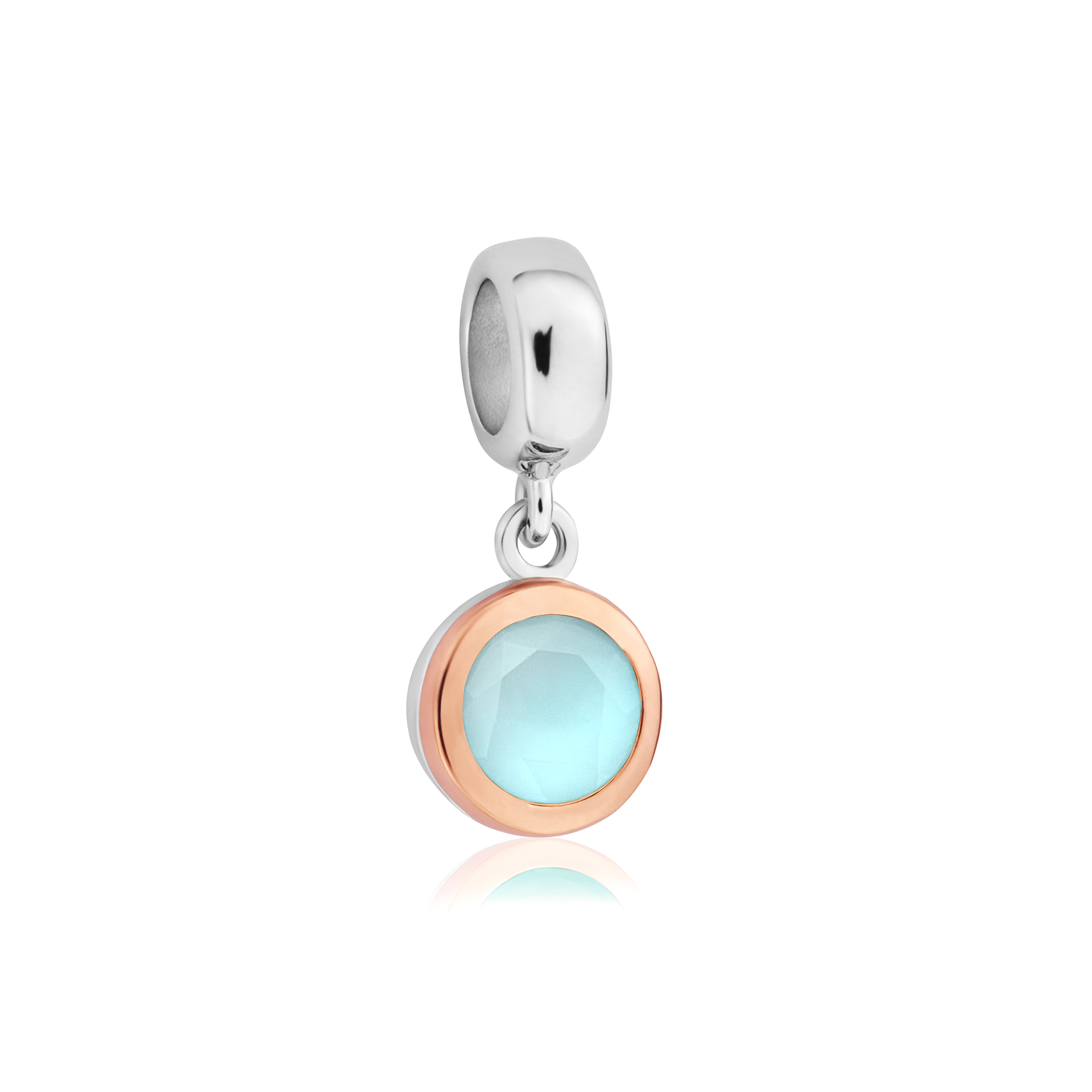 September Milestones® Birthstone Silver and Agate Charm