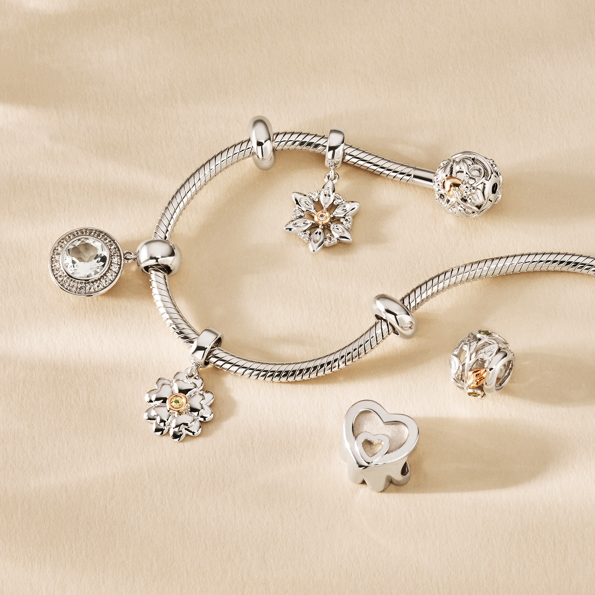 Paw Prints on My Heart Milestones® Charm