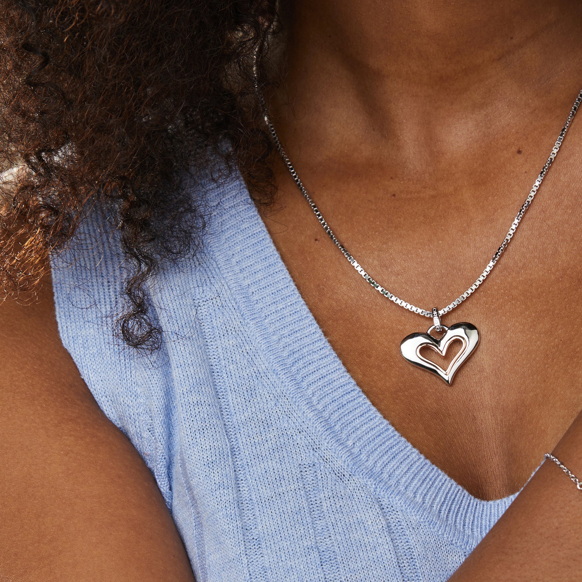 Always in My Heart Silver Pendant