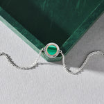 Reflections of Padarn Silver and Malachite Bracelet