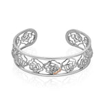 Royal Roses White Topaz Bangle