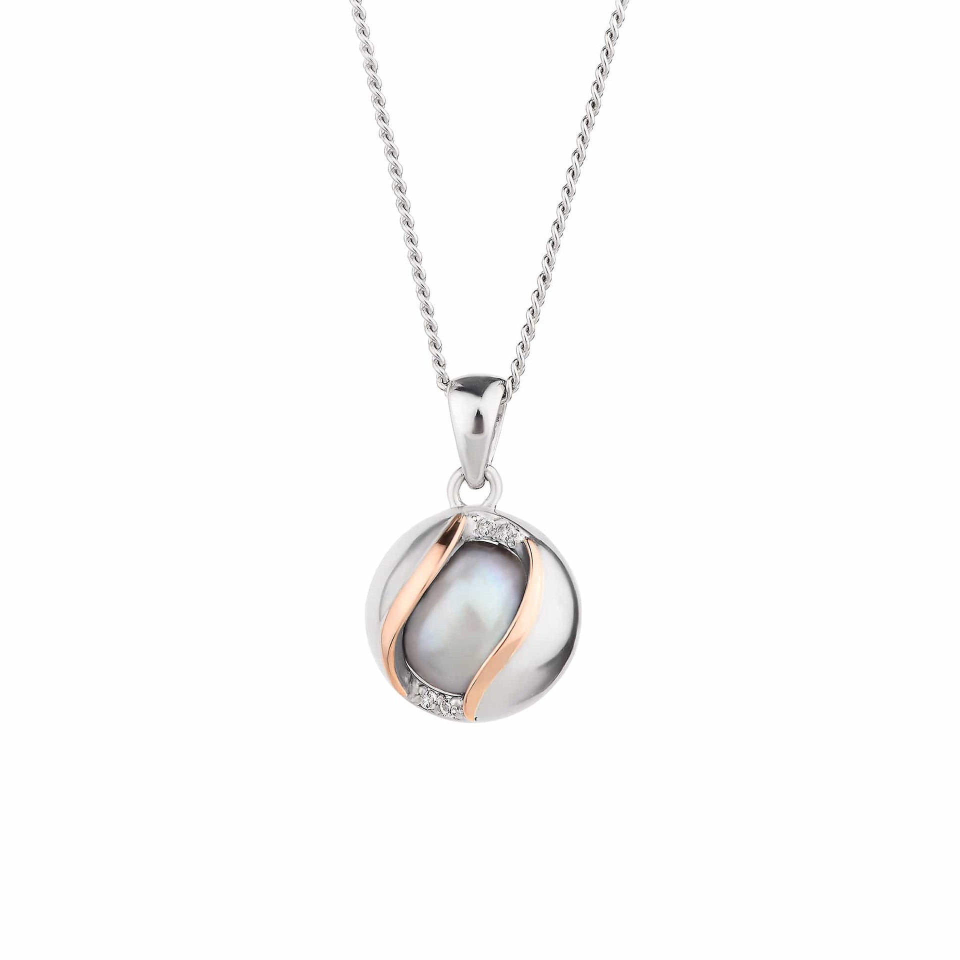 Salacia Silver Oyster Pendant with Pearl
