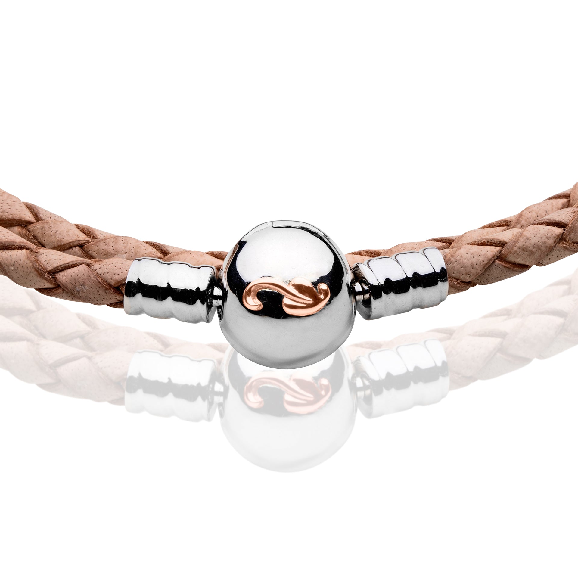 Clogau Tree of Life® Cream Double Leather Bracelet