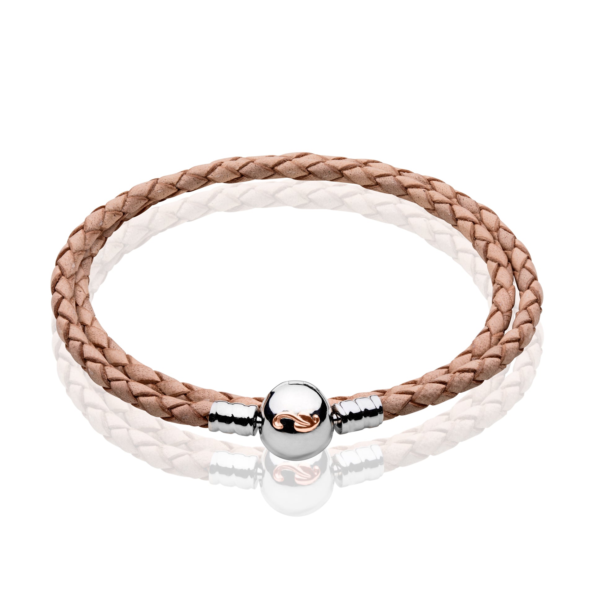 Clogau Tree of Life® Cream Double Leather Bracelet