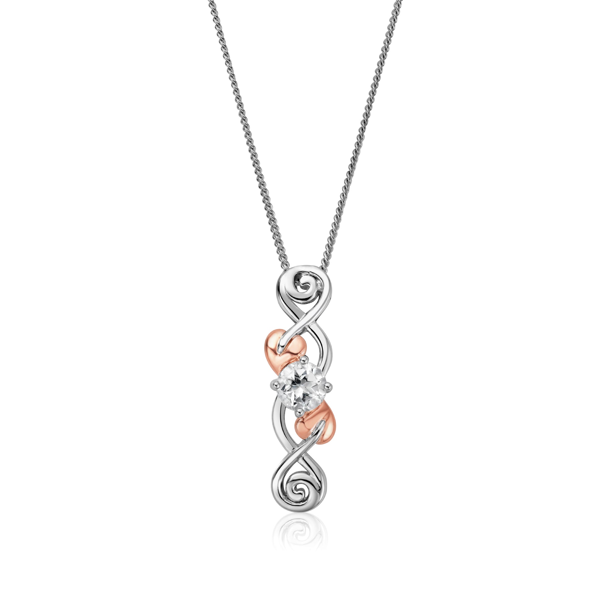 Tree of Life® White Topaz Silver Pendant