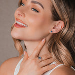 Kensington Love Story Silver Stud Earrings