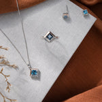 Kensington Love Story Silver Stud Earrings