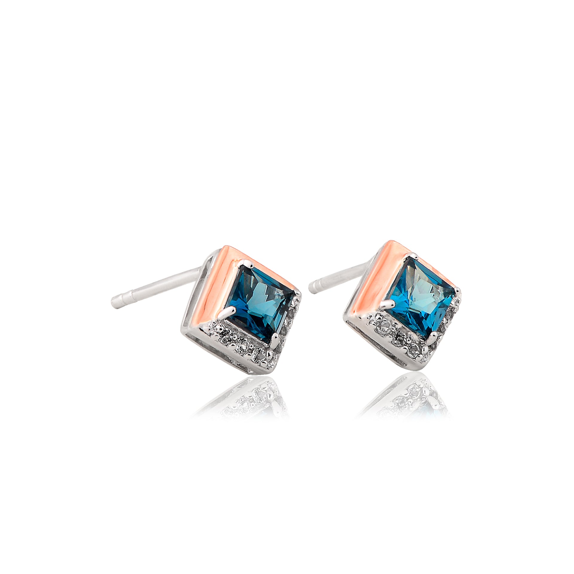 Kensington Love Story Silver Stud Earrings