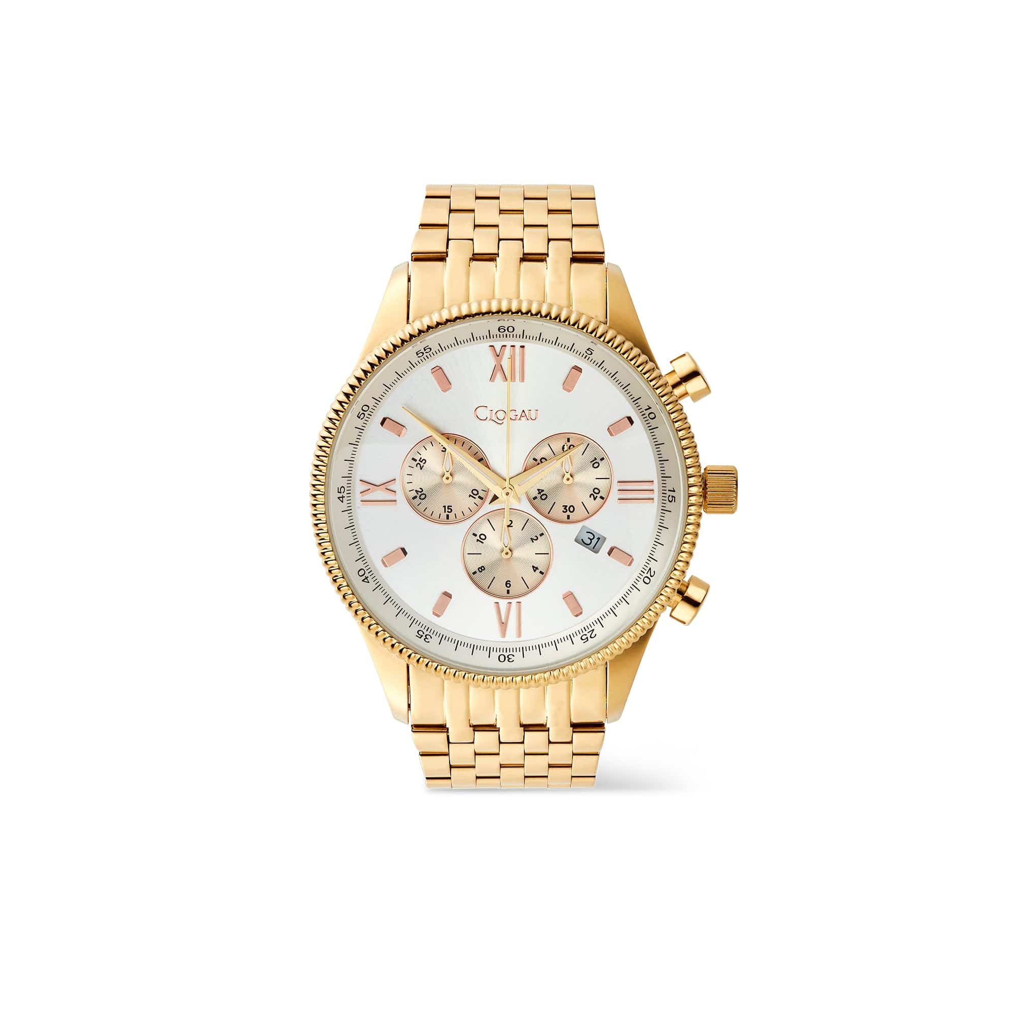Dinas Yellow Gold-Tone Watch with Ivory-Tone Dial – Clogau Outlet