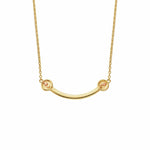 Insignia 9ct Solid Gold Curve Necklace