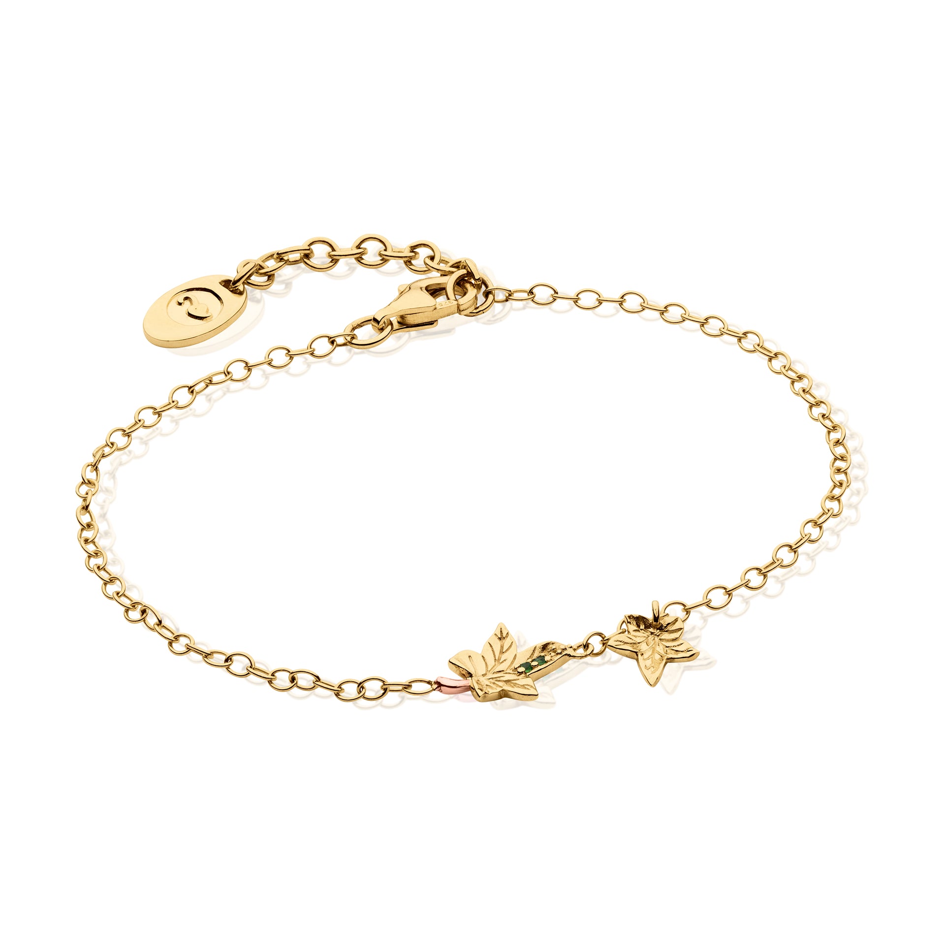 Ivy Leaf Gold Bracelet