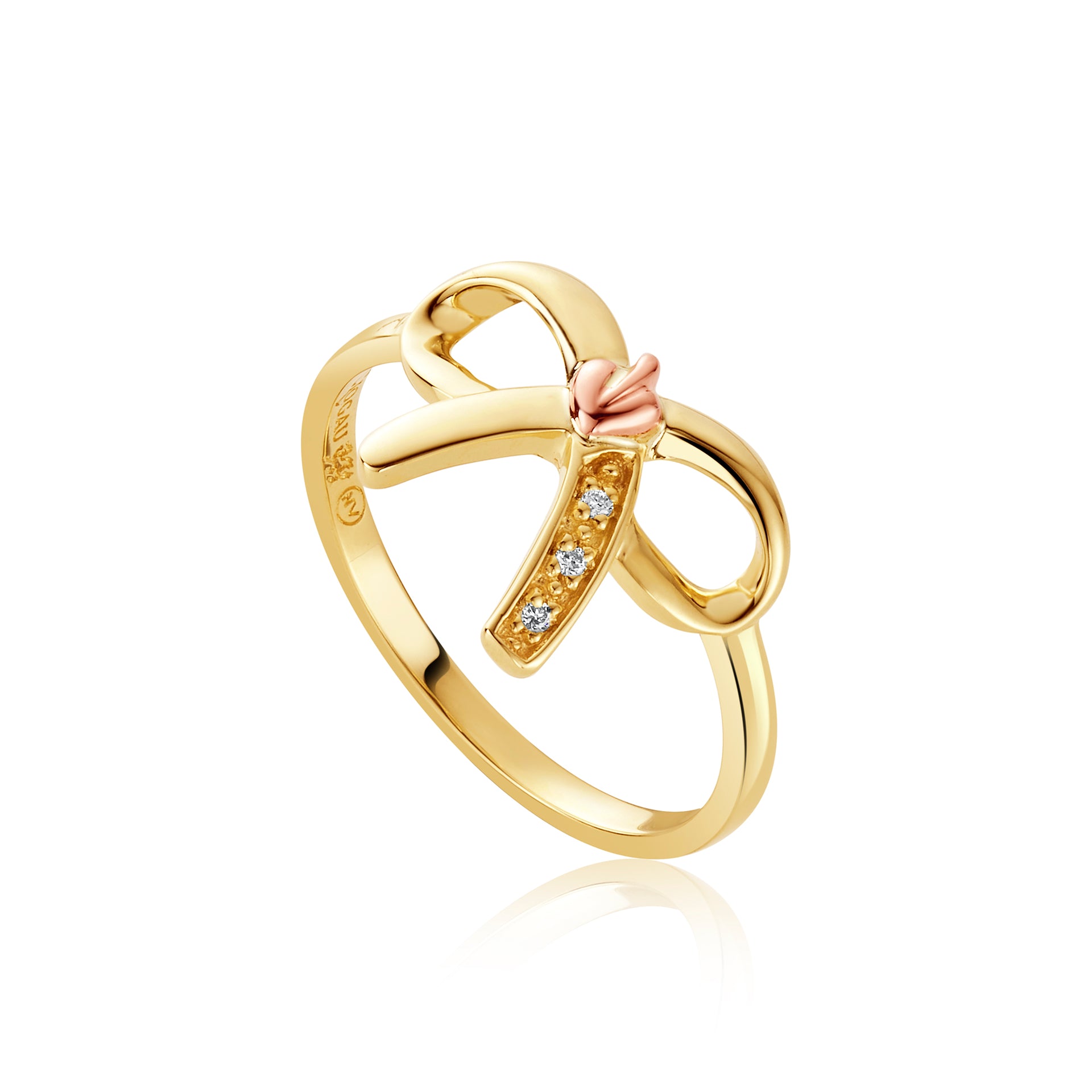 Gold Tree of Life Bow Ring