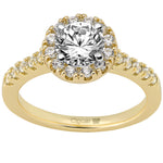 9ct Yellow Gold Love Divine 70pt VS2 I Round Cut Diamond Engagement Ring