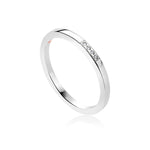 9ct White Gold Diamond Ring